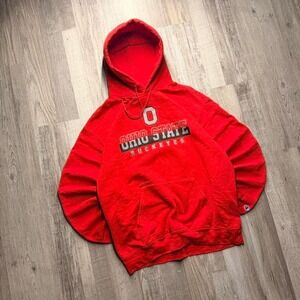 Ohio State Buckeyes Champion hoodie pullover red athletic